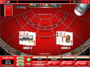 baccarat casino game rules